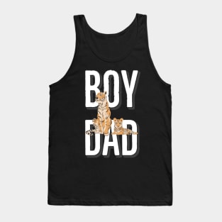 Boy dad tiger print Tank Top